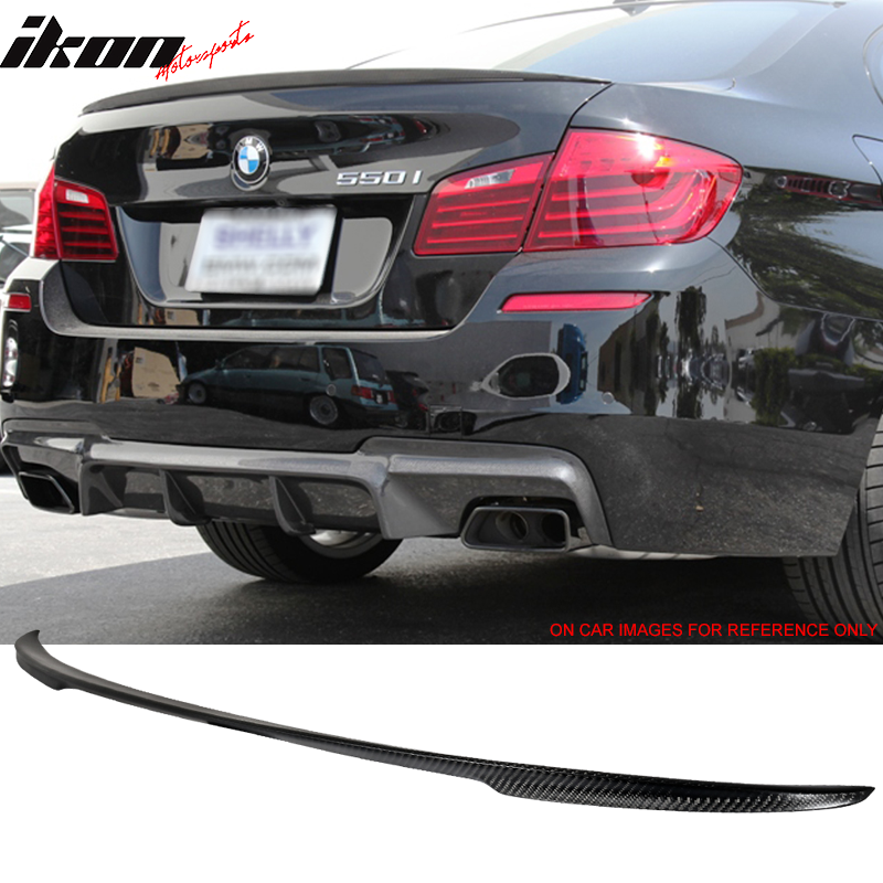 2011-2016 BMW 5-Series F10 4Door P Style Carbon Fiber Trunk Spoiler