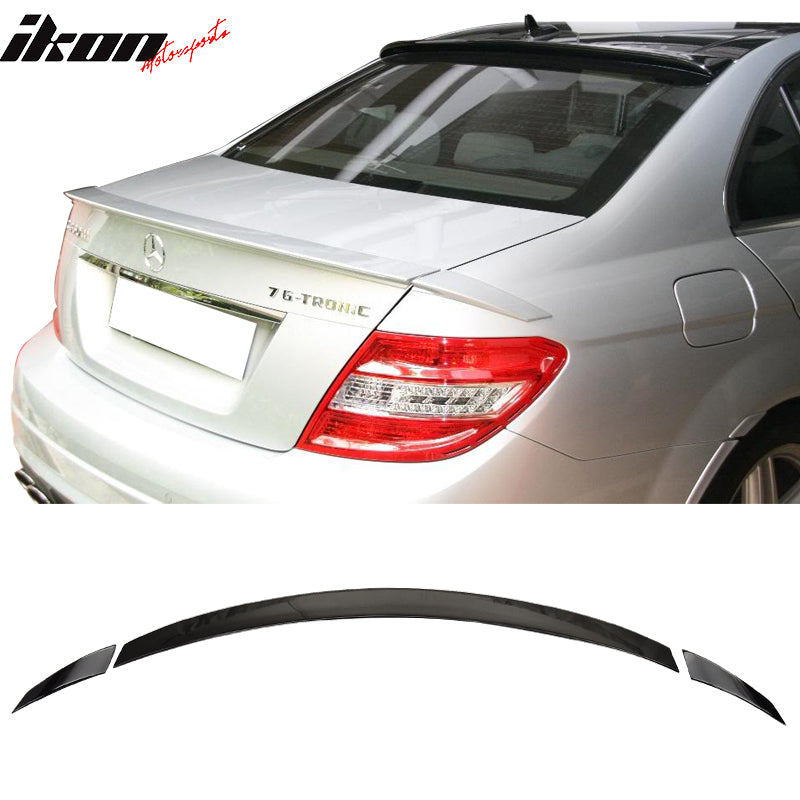 2008-2014 Mercedes Benz C-Class W204 B Style Trunk Spoiler ABS