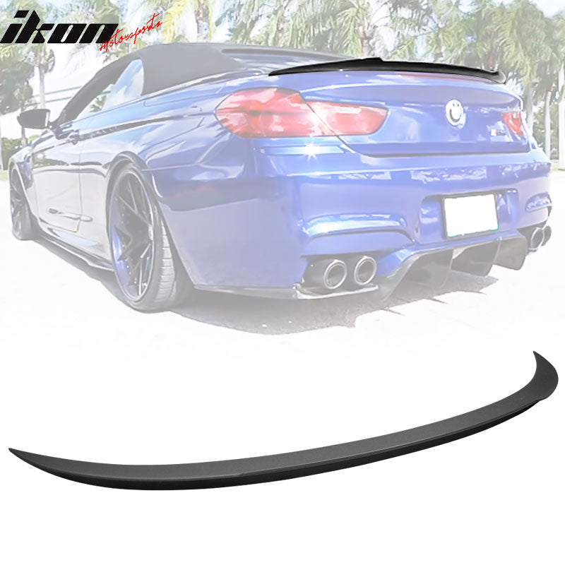 2012-2018 BMW 6 Series F12 Convertible V Style Trunk Spoiler Wing ABS