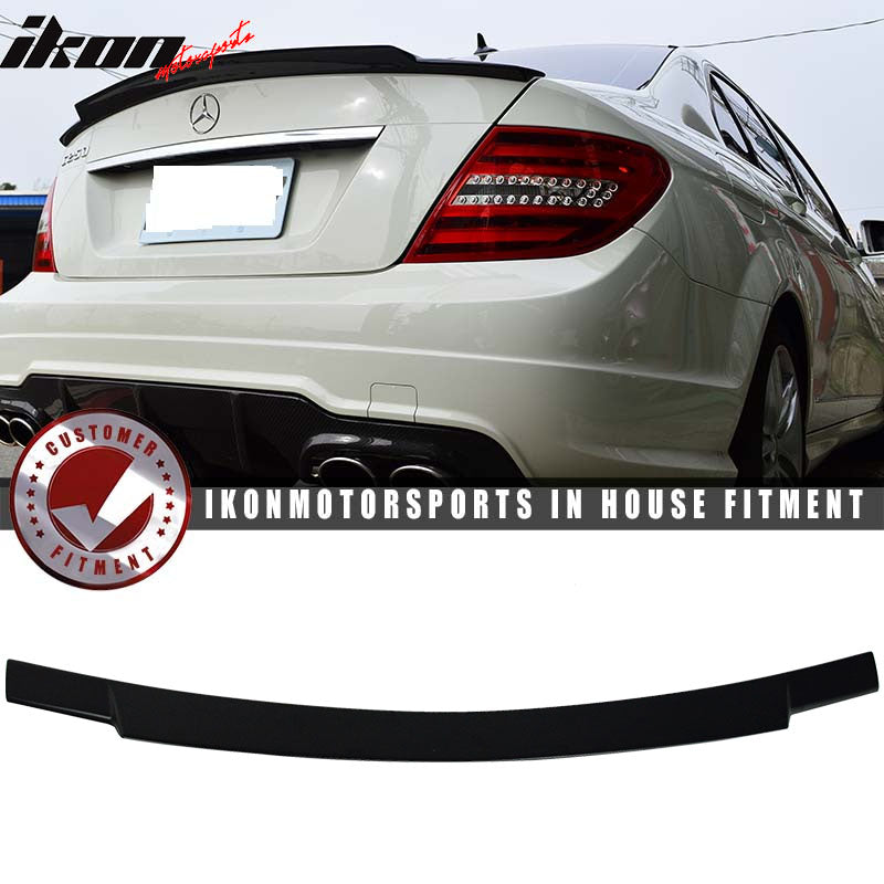 2008-2014 Mercedes Benz C-Class W204 V Style Trunk Spoiler - ABS