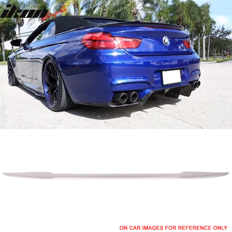 2012-2018 BMW 6 Series F12 Convertible V Style Trunk Spoiler Wing ABS