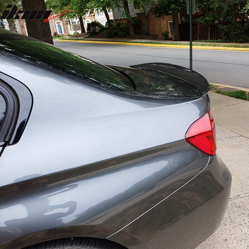 2012-2018 BMW 3-Series F30 Sedan P Style Carbon Fiber CF Trunk Spoiler