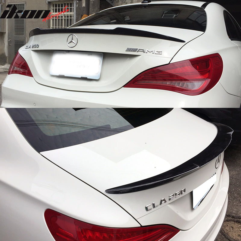 2013-2018 Mercedes Benz W117 CLA Class Sedan V Style Trunk Spoiler ABS
