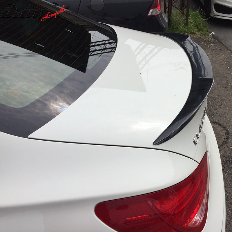 2013-2018 Mercedes Benz W117 CLA Class Sedan V Style Trunk Spoiler ABS