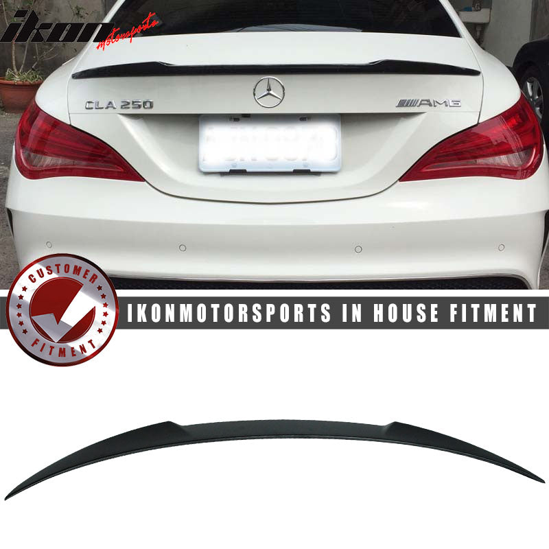 2013-2018 Mercedes Benz W117 CLA Class Sedan V Style Trunk Spoiler ABS