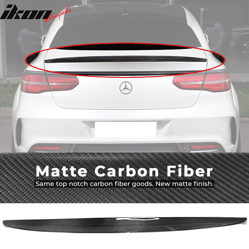 2016-2019 Benz GLE Class C292 Coupe IKON Carbon Fiber CF Trunk Spoiler