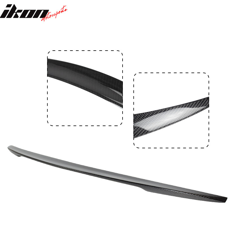 2014-2022 Infiniti Q50 Sedan 4Dr P Style Carbon Fiber CF Trunk Spoiler