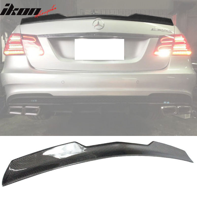 2010-2016 Benz E Class W212 Sedan V Style Carbon Fiber Trunk Spoiler