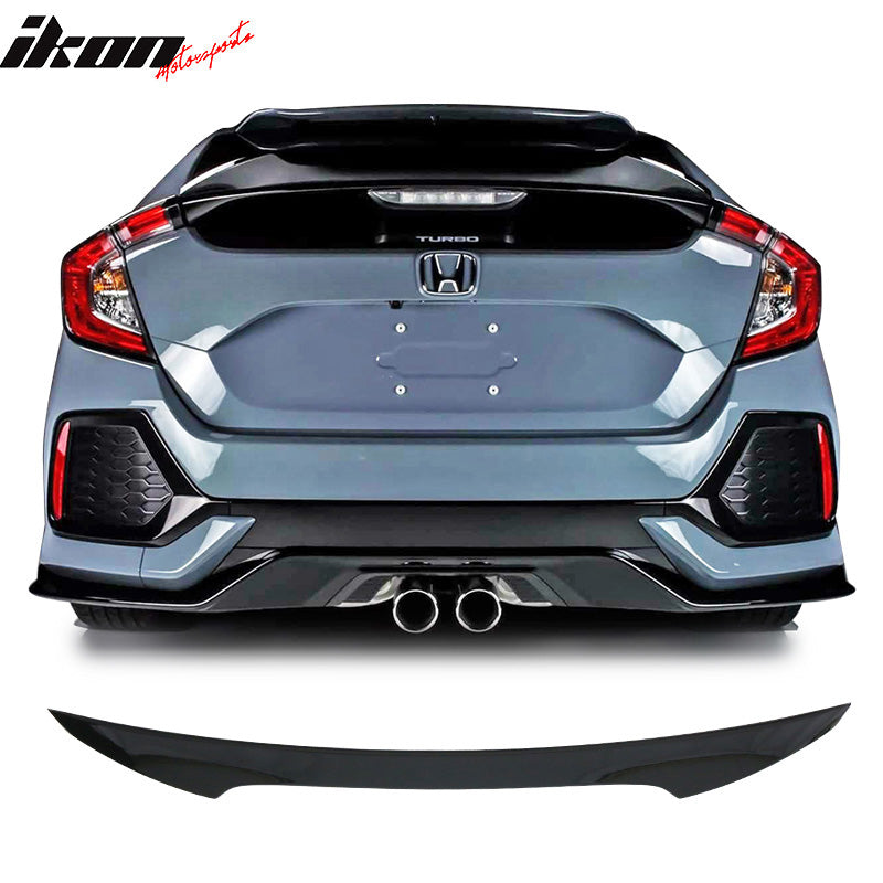 2017-2021 Honda Civic 5Dr Hatchback V Style Trunk Spoiler ABS