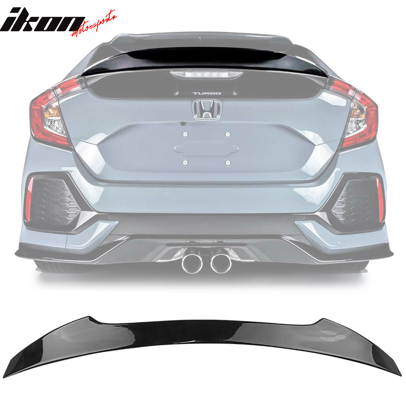 2017-2021 Honda Civic 5Dr Hatchback V Style Trunk Spoiler ABS