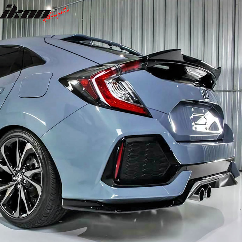 2017-2021 Honda Civic 5Dr Hatchback V Style Trunk Spoiler ABS