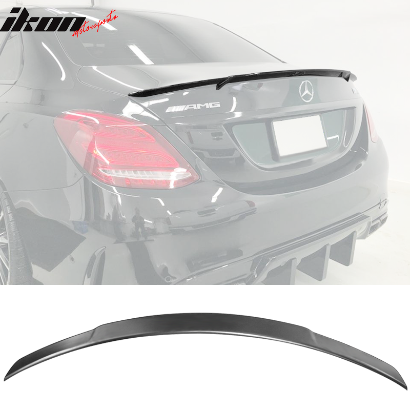 2015-2021 Mercedes Benz W205 Sedan 4-Door B Style Trunk Spoiler ABS