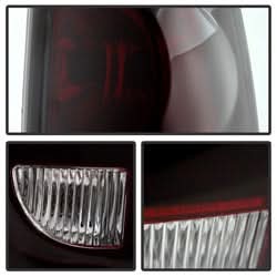 Akkon Chevrolet Silverado 1500/Silverado 1500 Classic/Silverado 1500 HD/Silverado 1500 HD Classic/Silverado 2500/Silverado 2500 HD/Silverado 2500 HD Classic/Silverado 3500/Silverado 3500 Classic 03-06 Red Smoked XTune Tail Lights