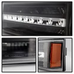 Akkon Chevrolet Avalanche 1500/Avalanche 2500/Silverado 1500/Silverado 1500 HD/Silverado 2500/Silverado 2500 HD/Silverado 3500 02-06 Will Not Work w/Body Cladding Models XTune LED Bumper Lights Black