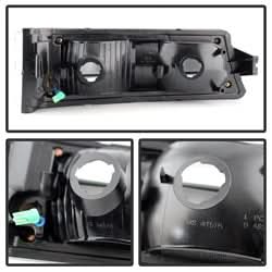 Akkon Chevrolet Avalanche 1500/Avalanche 2500/Silverado 1500/Silverado 1500 HD/Silverado 2500/Silverado 2500 HD/Silverado 3500 02-06 Will Not Work w/Body Cladding Models XTune LED Bumper Lights Black