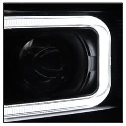 xTune Chevrolet Silverado 1500/Silverado 2500 HD/Silverado 3500 HD 07-13 Light Tube Style XTune Projector Headlights Black