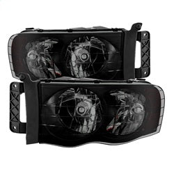 xTune Dodge Ram 1500/Ram 2500/Ram 3500 02-05 Amber/Black Smoke XTune Crystal Headlights