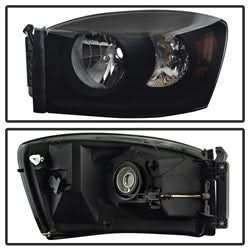 xTune Dodge Ram 1500/Ram 2500/Ram 3500 06-08 Amber/Black Smoke XTune Crystal Headlights