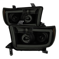 xTune Toyota Sequoia/Tundra 08-13 Black Smoke XTune LED Light Bar Projector Headlights