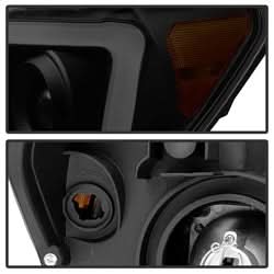 xTune Toyota Sequoia/Tundra 08-13 Black Smoke XTune LED Light Bar Projector Headlights