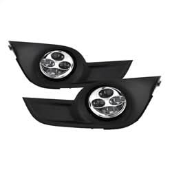 Spyder Nissan Altima 13-15 w/Switch Daytime DRL LED Running Fog Lights Clear