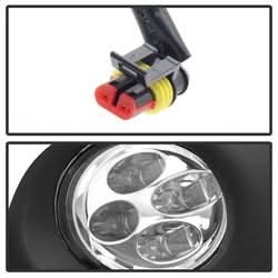 Spyder Nissan Altima 13-15 w/Switch Daytime DRL LED Running Fog Lights Clear