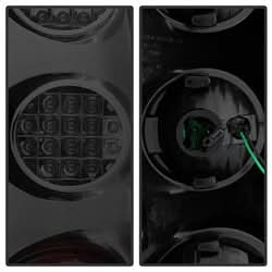 Akkon Chevrolet Suburban 1500/Suburban 2500/Tahoe/Yukon/Yukon XL 1500/Yukon XL 2500 07-14 Black Housing XTune LED Tail Lights Smoked Lens