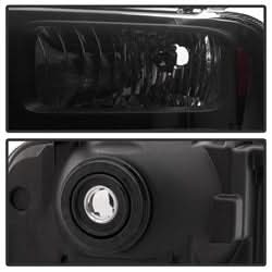 xTune Ford Excursion/F-250 Super Duty/F-350 Super Duty/F-450 Super Duty/F-550 Super Duty 00-04 Incl. Bulbs/Wiring Harness/Instruction XTune Headlights Black Smoke