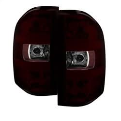 Akkon Chevrolet Silverado 1500/Silverado 2500 HD/Silverado 3500 HD/Sierra 3500 HD 07-13 OEM XTune LED Tail Lights Dark Red