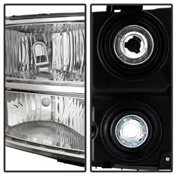 OE GMC Sierra 1500/Sierra 2500 HD/Sierra 3500 HD 07-13 Chrome Crystal OE Headlights