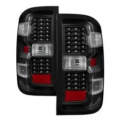 Akkon Chevrolet Silverado 1500/Silverado 2500 HD/Silverado 3500 HD/Sierra 3500 HD 14-18 Black XTune LED Tail Lights
