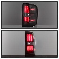 Akkon Chevrolet Silverado 1500/Silverado 2500 HD/Silverado 3500 HD/Sierra 3500 HD 14-18 Black XTune LED Tail Lights