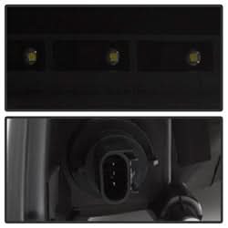 Akkon Dodge Ram 1500/Ram 2500/Ram 3500/1500/2500/3500 09-10 LED XTune Halo Projector Headlights Black Smoke