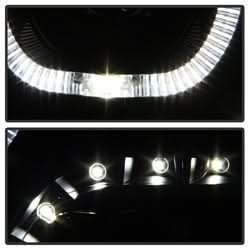 Akkon Dodge Ram 1500/Ram 2500/Ram 3500/1500/2500/3500 09-10 LED XTune Halo Projector Headlights Black Smoke