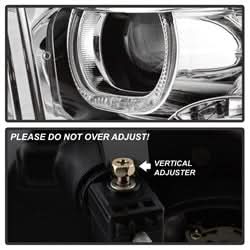 Akkon Dodge Ram 1500/Ram 2500/Ram 3500/1500/2500/3500 09-10 LED XTune Halo Projector Headlights Chrome