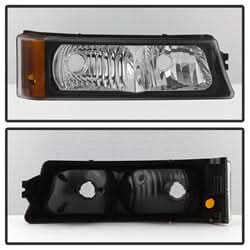 xTune Chevrolet Avalanche 1500/Avalanche 2500/Silverado 1500/Silverado 1500 Classic/Silverado 1500 HD/Silverado 1500 HD Classic 02-06 4 pc. XTune Projector Headlights/Bumper Lights LED Will Not Fit w/Body Cladding