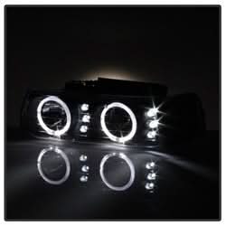 xTune Chevrolet Silverado 1500/Silverado 1500 HD/Silverado 2500/Silverado 2500 HD/Silverado 3500/Suburban 1500/Suburban 2500/Tahoe 99-02 4 pc. XTune Halo Projector Headlights LED w/Bumper Lights