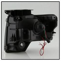 xTune Ford F-150 09-14 Halogen Model Only XTune DRL Light Bar Projector Headlights Not Compatible w/Factory Xenon/HID Model Black