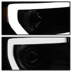 xTune Ford F-150 09-14 Halogen Model Only XTune DRL Light Bar Projector Headlights Not Compatible w/Factory Xenon/HID Model Black