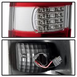 Akkon Chevy Silverado 1500 2500HD 03-06 /3500 04-06 (Not Fit Stepside) / and 2007 Silverado Classic C Shape LED Tail Lights - Red Clear