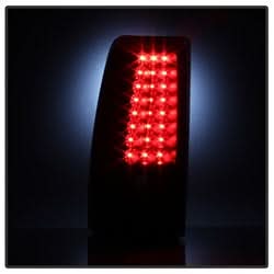 xTune Chevy Silverado 1500/2500/3500 99-02 / GMC Sierra 1500/2500/3500 99-06 and 2007 Sierra Classic Version 2 LED Tail Lights - Black Smoke