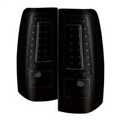 xTune Chevy Silverado 1500/2500/3500 99-02 / GMC Sierra 1500/2500/3500 99-06 and 2007 Sierra Classic Version 2 LED Tail Lights - Black Smoke