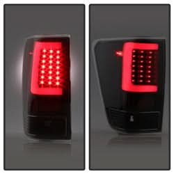 xTune Nissan Titan 04-15 Black XTune Light Bar LED Tail Lights