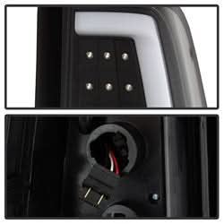 xTune Chevy Silverado 1500/2500/3500 99-02 / GMC Sierra 1500/2500/3500 99-06 and 2007 Sierra Classic Version 3 Tail Lights - Light Bar LED - Black