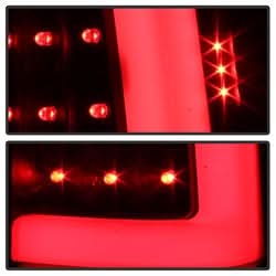 xTune Chevy Silverado 1500/2500/3500 99-02 / GMC Sierra 1500/2500/3500 99-06 and 2007 Sierra Classic Version 3 Tail Lights - Light Bar LED - Black