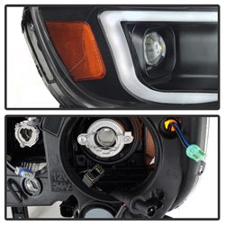 Akkon Chevrolet Colorado 15-17 Halogen Models Only XTune DRL Light Bar Projector Headlights Not Compatible w/Xenon/HID Model Black
