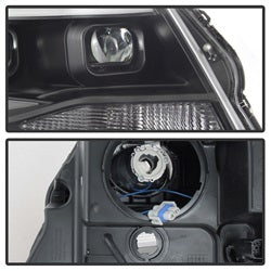 Akkon Chevrolet Colorado 15-17 Halogen Models Only XTune DRL Light Bar Projector Headlights Not Compatible w/Xenon/HID Model Black