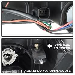 Akkon Chevrolet Colorado 15-17 Halogen Models Only XTune DRL Light Bar Projector Headlights Not Compatible w/Xenon/HID Model Black