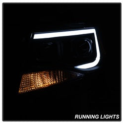 Akkon Chevrolet Colorado 15-17 Halogen Models Only XTune DRL Light Bar Projector Headlights Not Compatible w/Xenon/HID Model Black Smoked