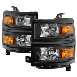 POE Chevrolet Silverado 1500 14-15 Black OEM Style Headlights